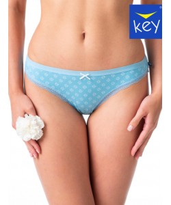 Комплект жіночих бавовняних трусиків бікіні з візерунком (2 шт. різних кольорів) Key LPR 995 A24