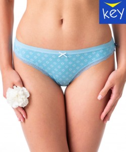 Комплект жіночих бавовняних трусиків бікіні з візерунком (2 шт. різних кольорів) Key LPR 995 A24