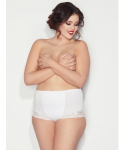 Коректуючі високі бавовняні трусики з мереживом Mitex Ela 3XL-5XL