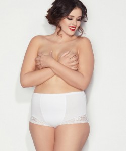 Коректуючі високі бавовняні трусики з мереживом Mitex Ela 3XL-5XL