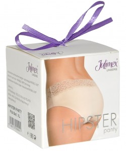 Безшовні трусики сліп з мереживним поясом Julimex Hipster Безшовні трусики сліп з мереживним поясом Julimex Hipster