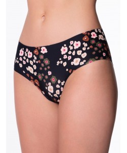 Жіночі безшовні трусики сліп з квітковим принтом Julimex Peggy Brown