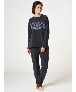 Жіноча тепла флісова піжама / домашній комплект з довгими рукавами Key LHS 983 B22 Жіноча тепла флісова піжама / домашній комплект з довгими рукавами Key LHS 983 B22