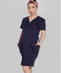 Жіноча нічна сорочка з гудзиками для вагітних і годуючих Mitex Mama Жіноча нічна сорочка з гудзиками для вагітних і годуючих Mitex Mama