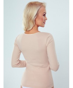 Жіноча бавовняна футболка з довгим рукавом Eldar Irene