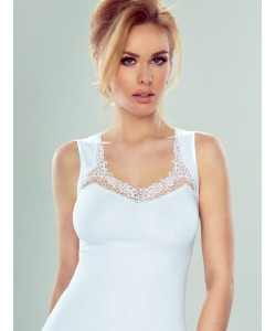 Бавовняна жіноча майка з гіпюром Eldar Porta Бавовняна жіноча майка з гіпюром Eldar Porta