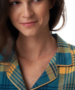 Жіноча класична піжама / домашній комплект із теплої фланелі у синю клітку: штани з кишенями та кофта з коміром та застібкою на ґудзиках Key LNS 407 B23 Жіноча класична піжама / домашній комплект із теплої фланелі у синю клітку: штани з кишенями та кофта з коміром та застібкою на ґудзиках Key LNS 407 B23