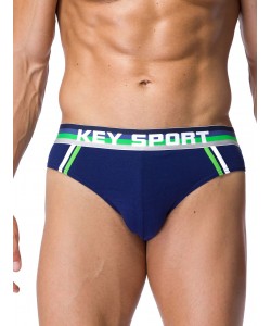 Комплект чоловічих трусів сліп з широкою резинкою Key MPP 217 A21 (2 шт.)