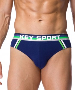 Комплект чоловічих трусів сліп з широкою резинкою Key MPP 217 A21 (2 шт.)