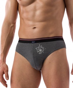 Комплект чоловічих бавовняних трусів сліп Key MPP 763 B21 (2 шт.)