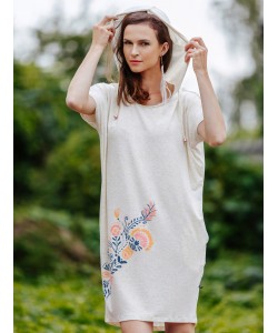 Жіноче стильне домашнє плаття з капюшоном Key LHD 460 A20