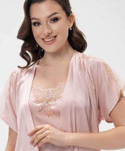 Вишуканий жіночий халат з шовку Армані Shato 2400/1 Вишуканий жіночий халат з шовку Армані Shato 2400/1