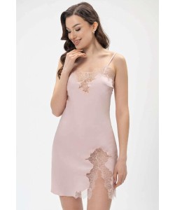 Жіноча сорочка з шовку Армані Shato 2400 pudra