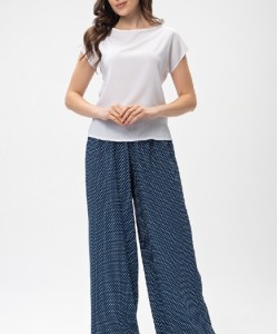 Шовкова блуза Shato 2427 navy blue Шовкова блуза Shato 2427 navy blue