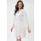 Стильний велюровий халат на бавовняній основі Shato 2430 white 