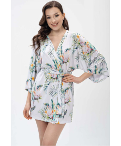 Жіночий халат з ніжної м'якої віскози Shato 2420 flowers 