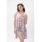 Жіночий халат з шовку Армані Shato 2413/1 pink flowers 