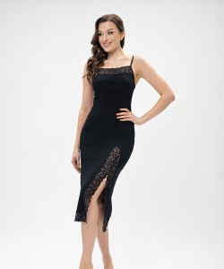 Жіноча сорочка з ніжної м'якої віскози Shato 2428 black 