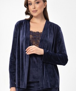 Велюровий комплект трійка Shato 2525 синій Велюровий комплект трійка Shato 2525 синій