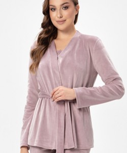 Велюровий комплект трійка Shato 2525 пудра Велюровий комплект трійка Shato 2525 пудра